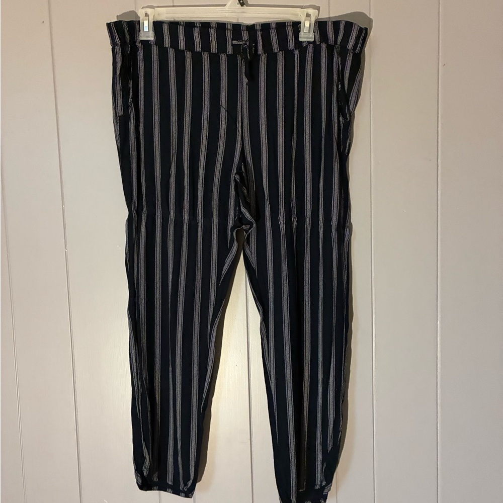 Striped Black and Gray Pants